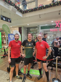 Hartmut Engert (TT), Sven Matschke (Florrball) und Hans Müller (Hockey)